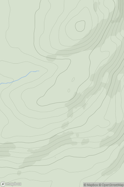 Thumbnail image for Creag Dhubh [Oban to Loch Fyne] showing contour plot for surrounding peak